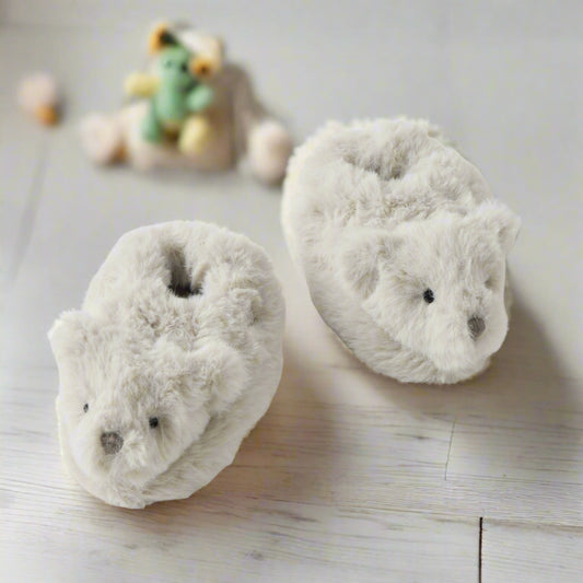 "I Love You Very Much" Baby Booties – Soft, Warm, and Adorable Infant Footwear