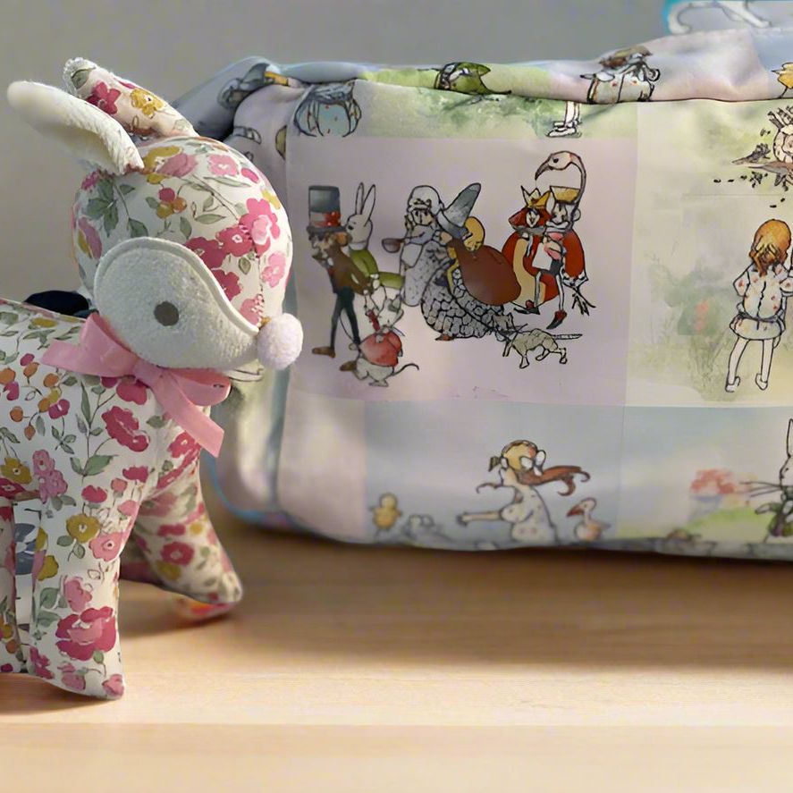 Alice In Wonderland Canvas Baby Backpack