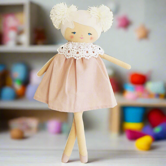 Beautiful Aggie Doll - Pale Pink 45cm