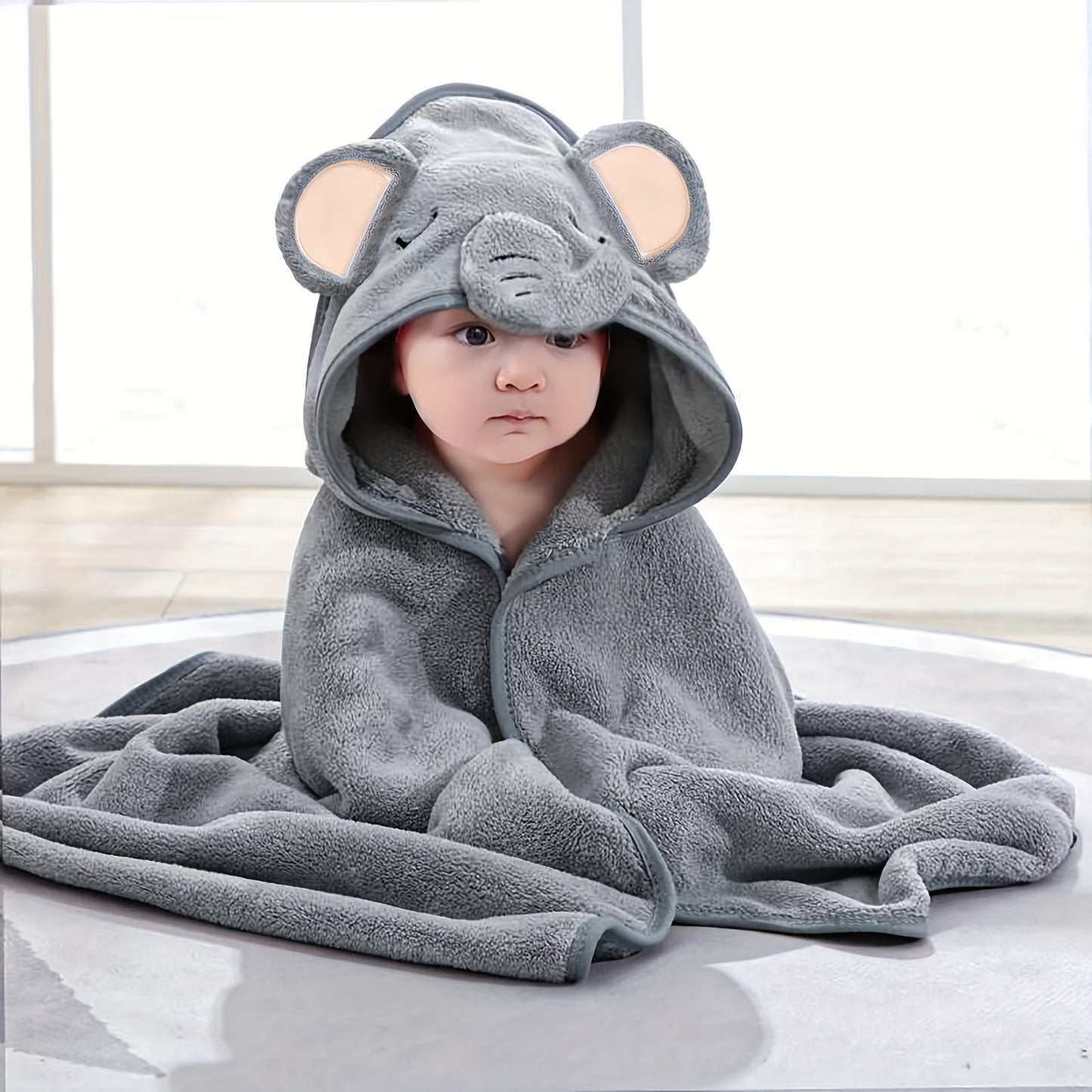 Lovely and Soft Absorbent Cartoon Animal Infant Bath Towel