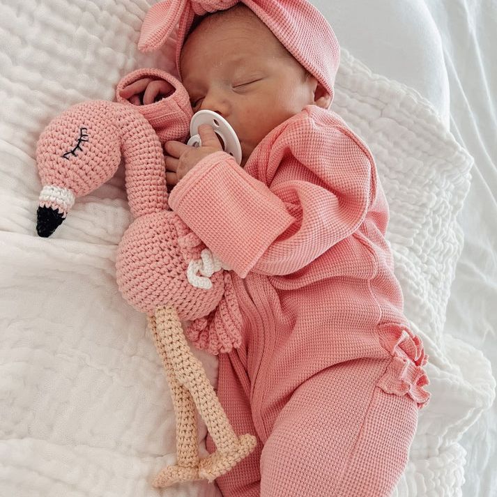 Cuddle Me Crochet Flamingo Comforter | Handmade with Love.