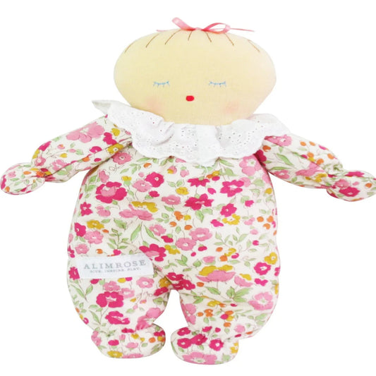 Alimrose Asleep/ Awake Baby Doll -  24cm Rose Garden