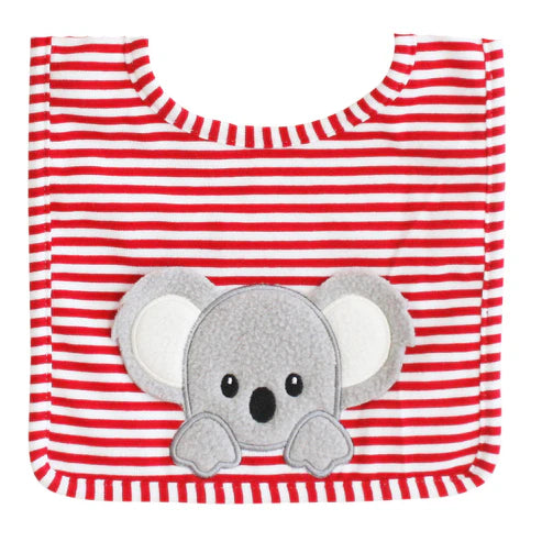 Cute Alimrose Baby Koala Bib -  Red